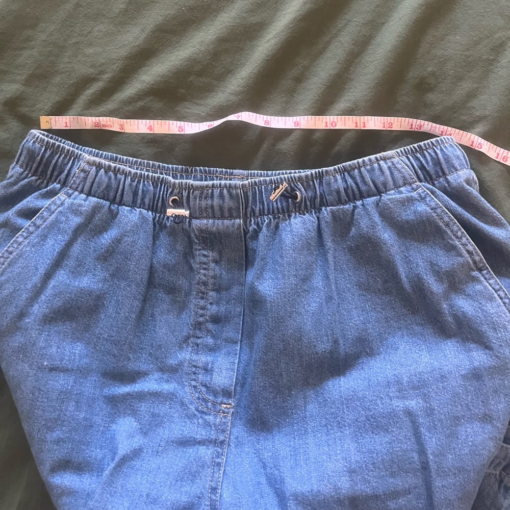Nicole Miller Elastic Waist Blue Jeans - Picture 3 of 5